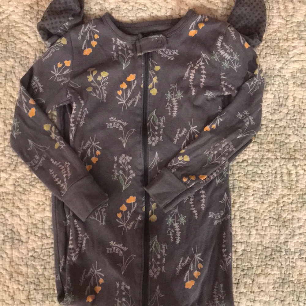 Floral footie pajamas 5t